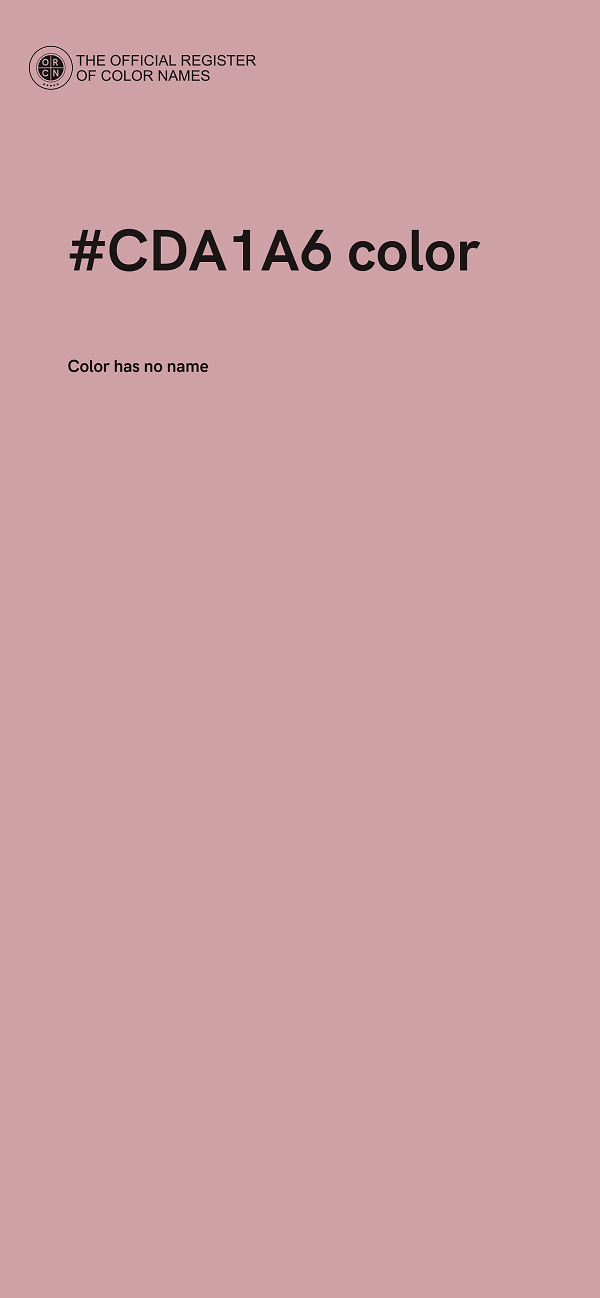 #CDA1A6 color image