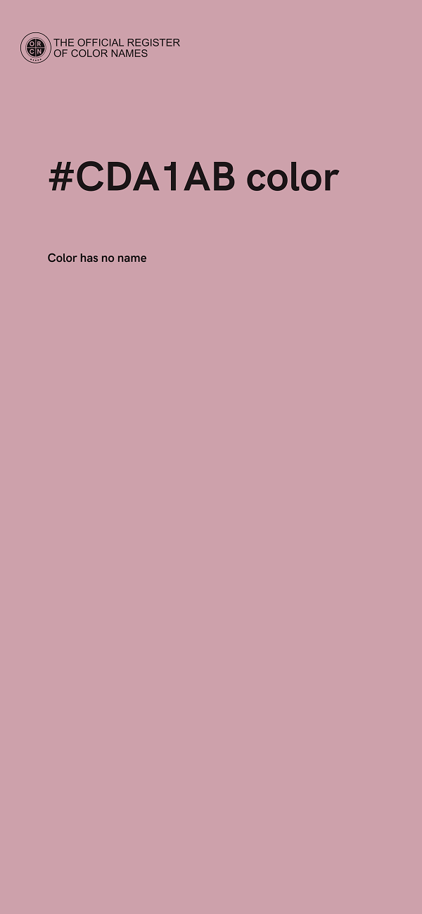 #CDA1AB color image