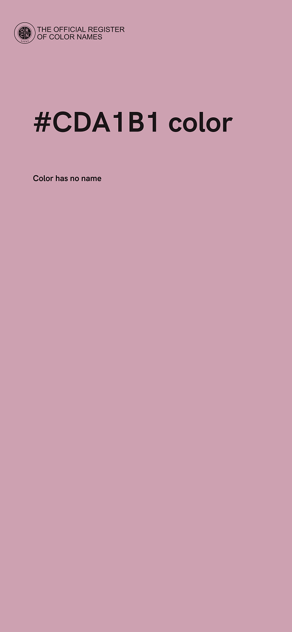 #CDA1B1 color image