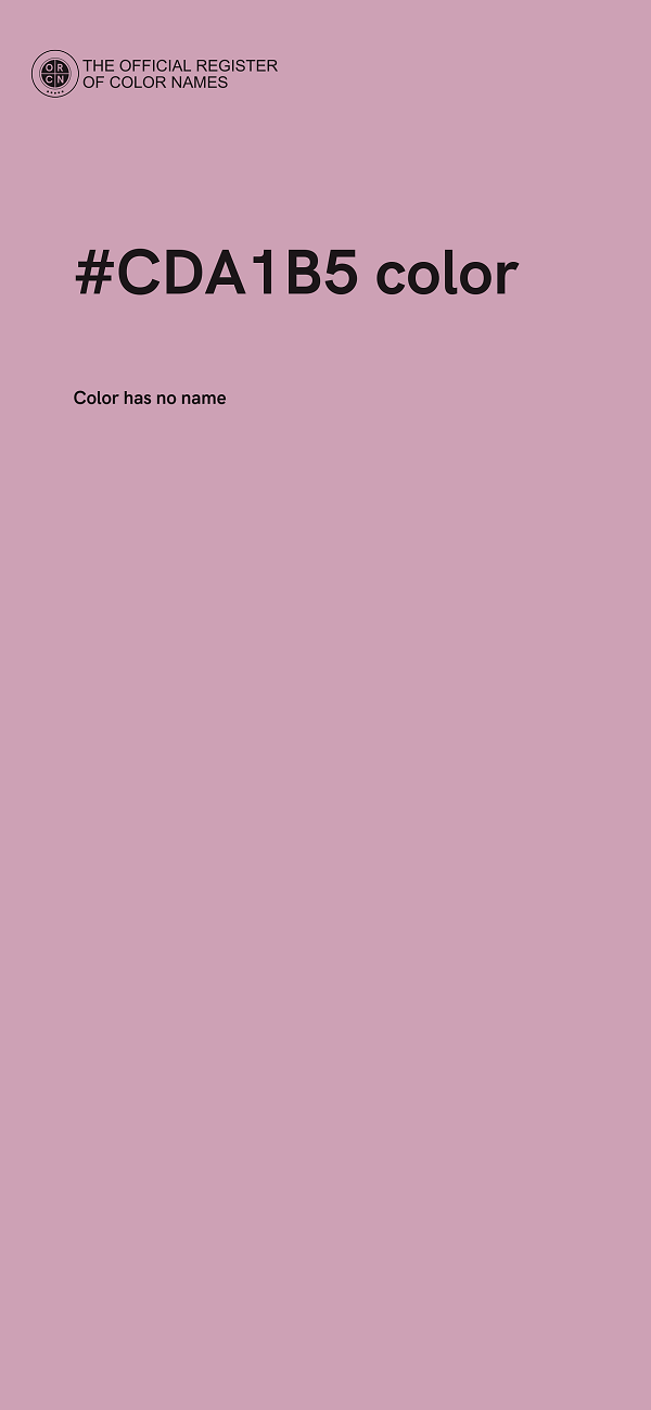 #CDA1B5 color image
