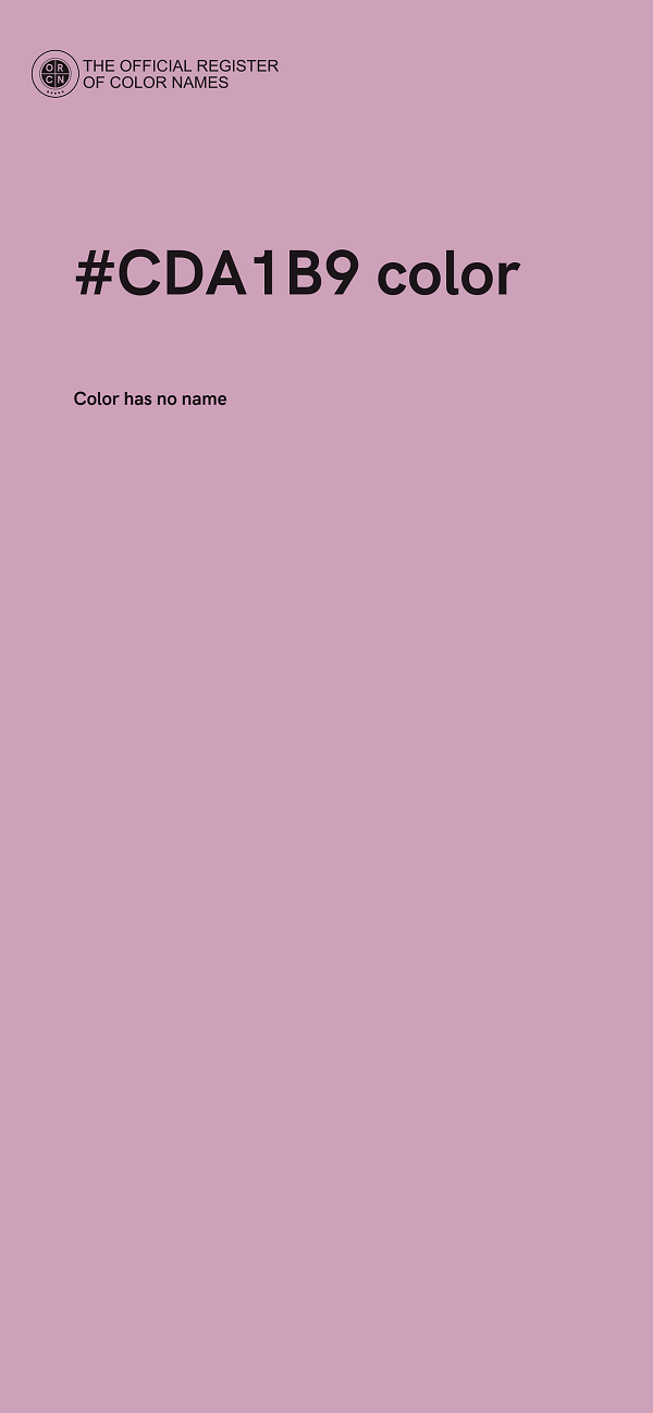 #CDA1B9 color image
