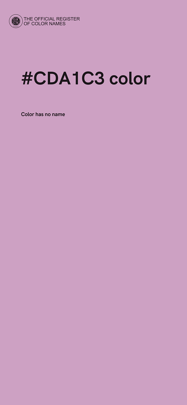 #CDA1C3 color image
