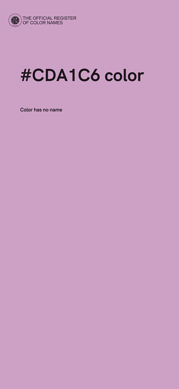 #CDA1C6 color image