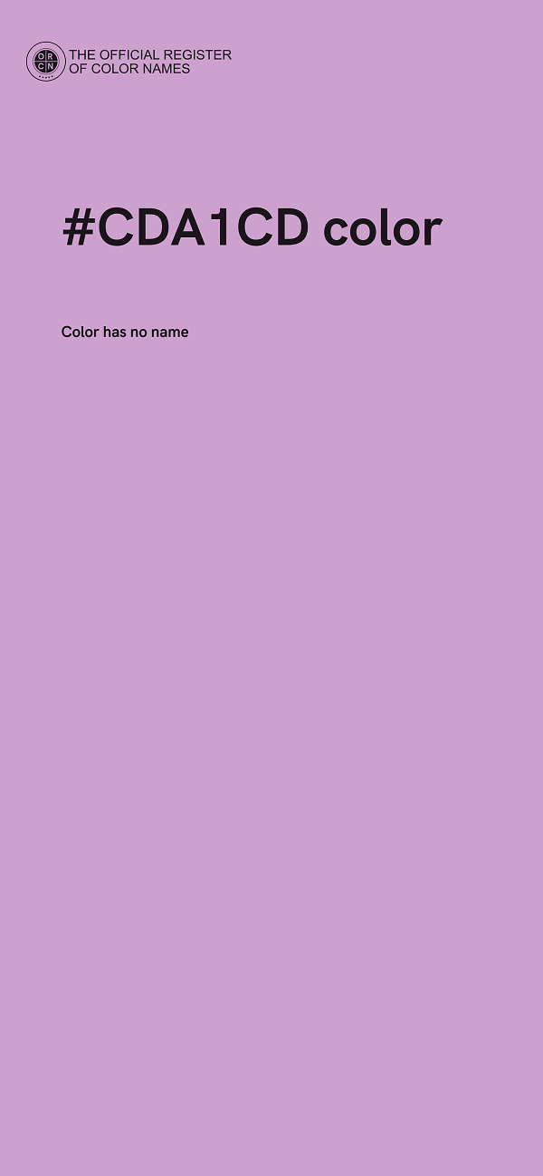 #CDA1CD color image