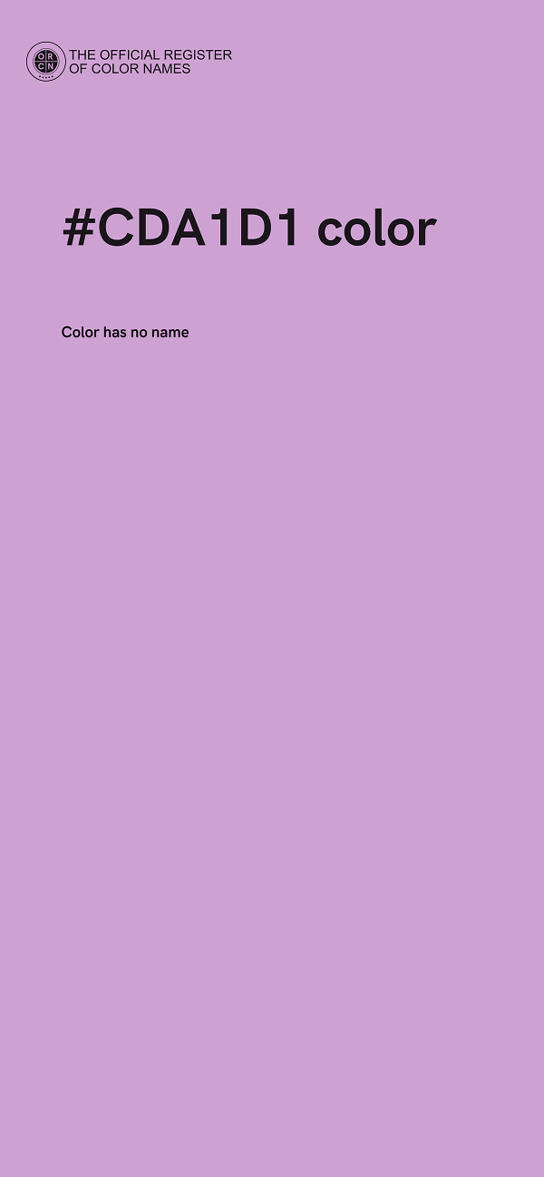 #CDA1D1 color image