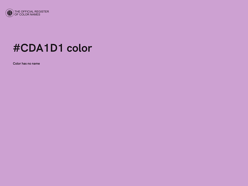 #CDA1D1 color image