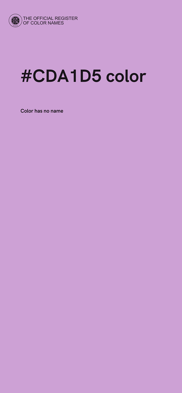 #CDA1D5 color image