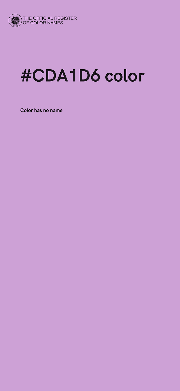 #CDA1D6 color image