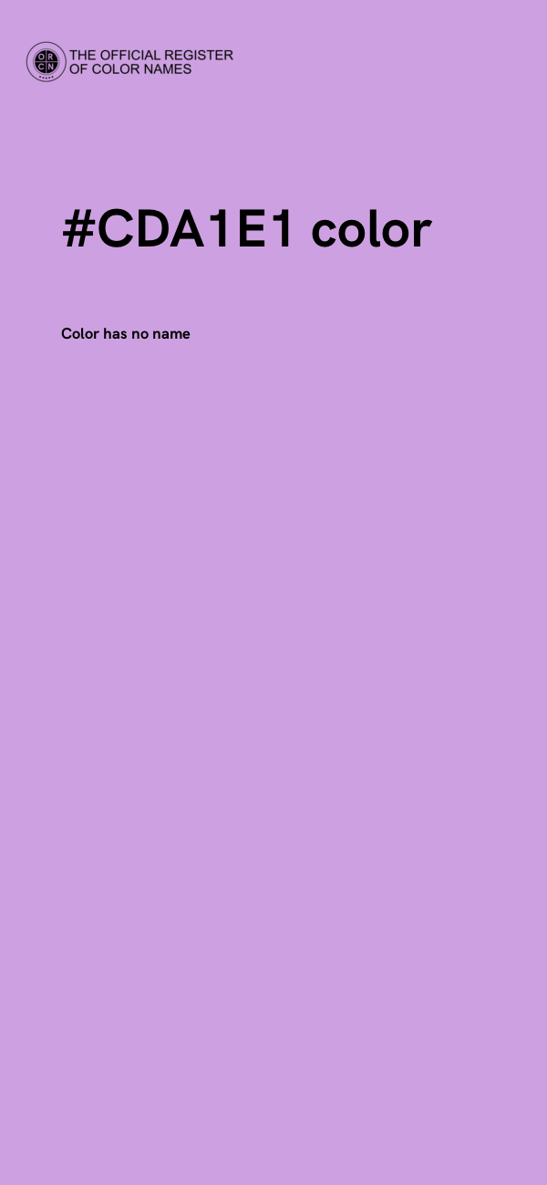 #CDA1E1 color image