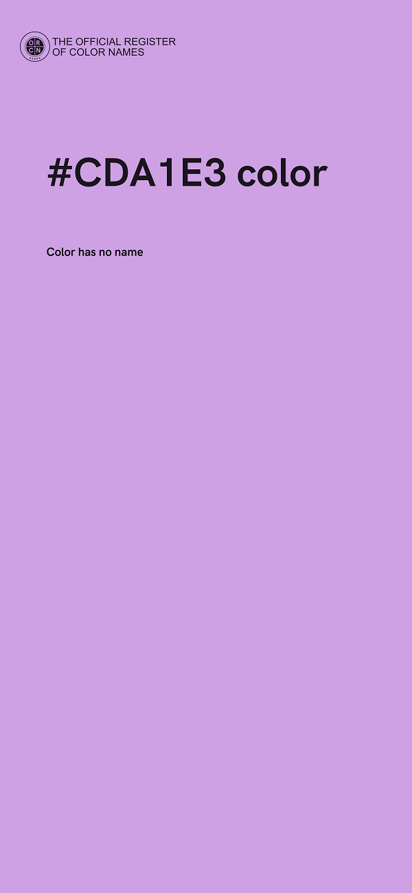 #CDA1E3 color image