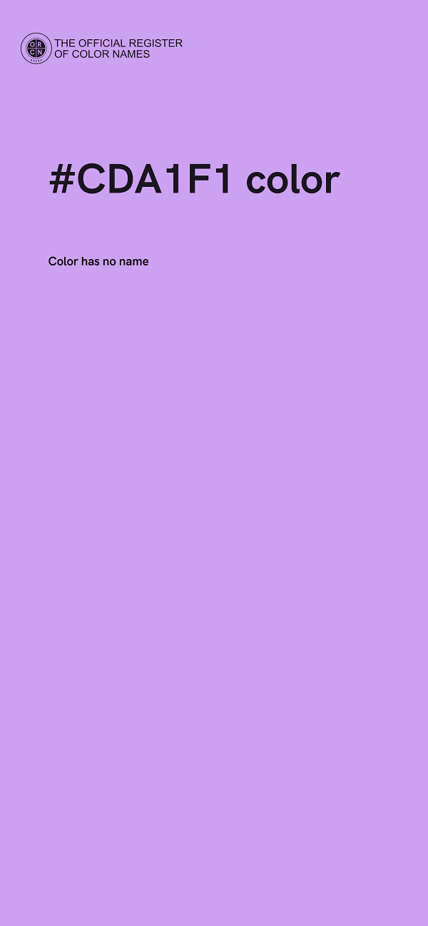 #CDA1F1 color image