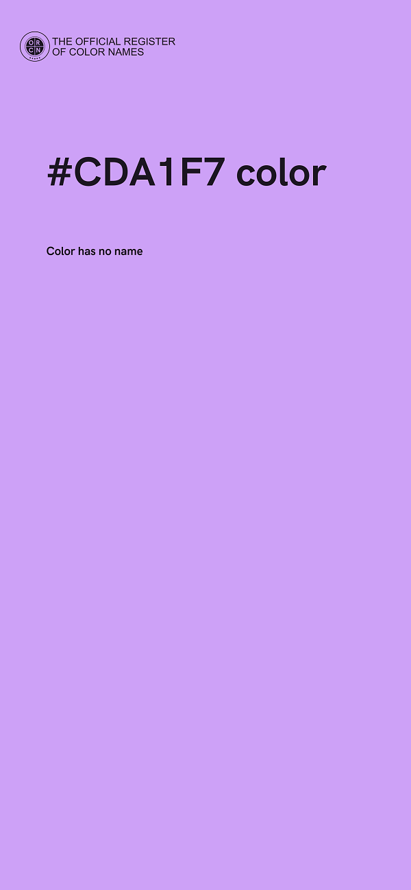 #CDA1F7 color image