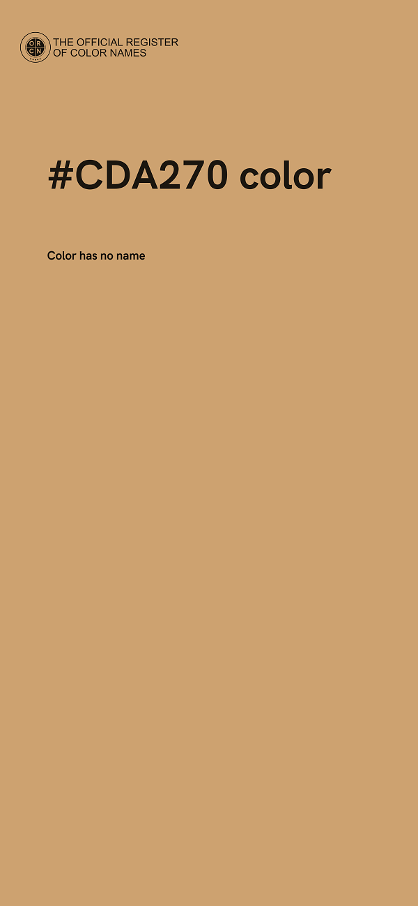 #CDA270 color image