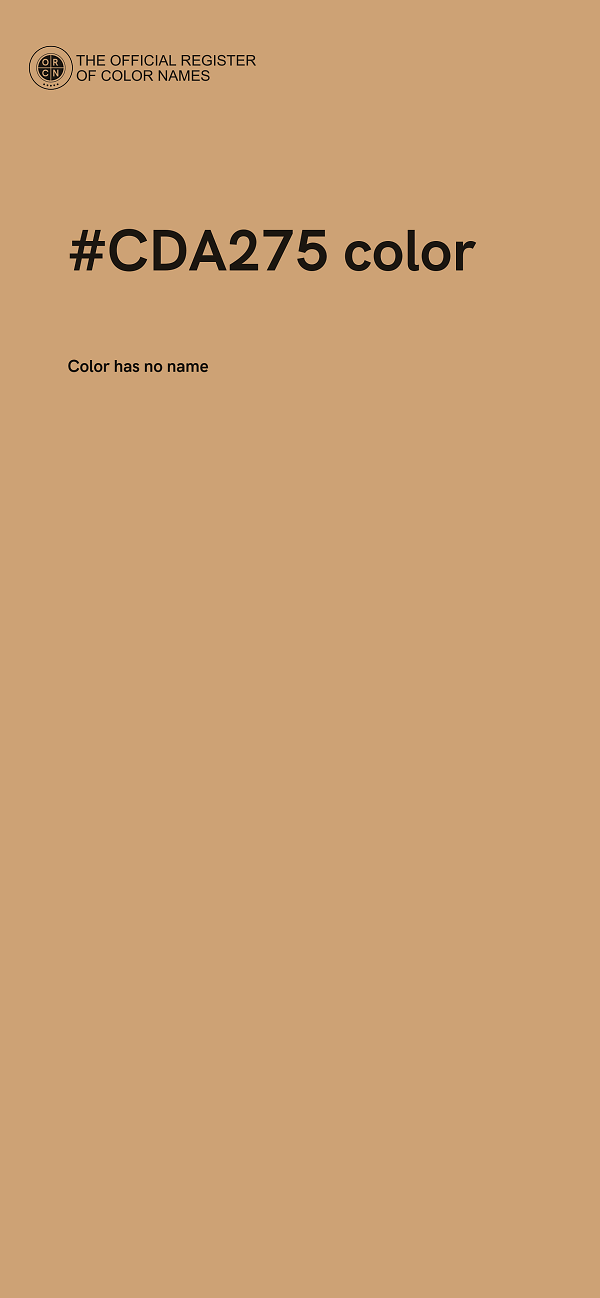 #CDA275 color image