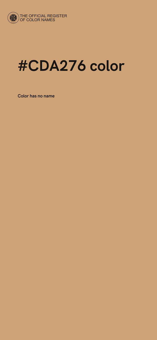 #CDA276 color image