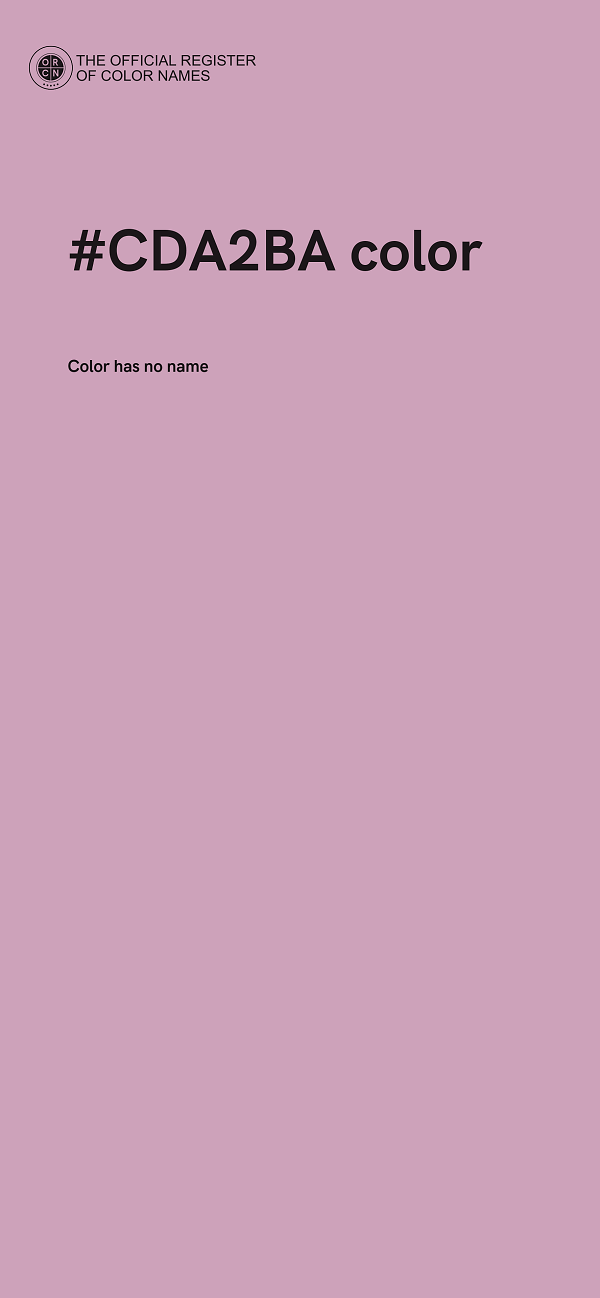 #CDA2BA color image
