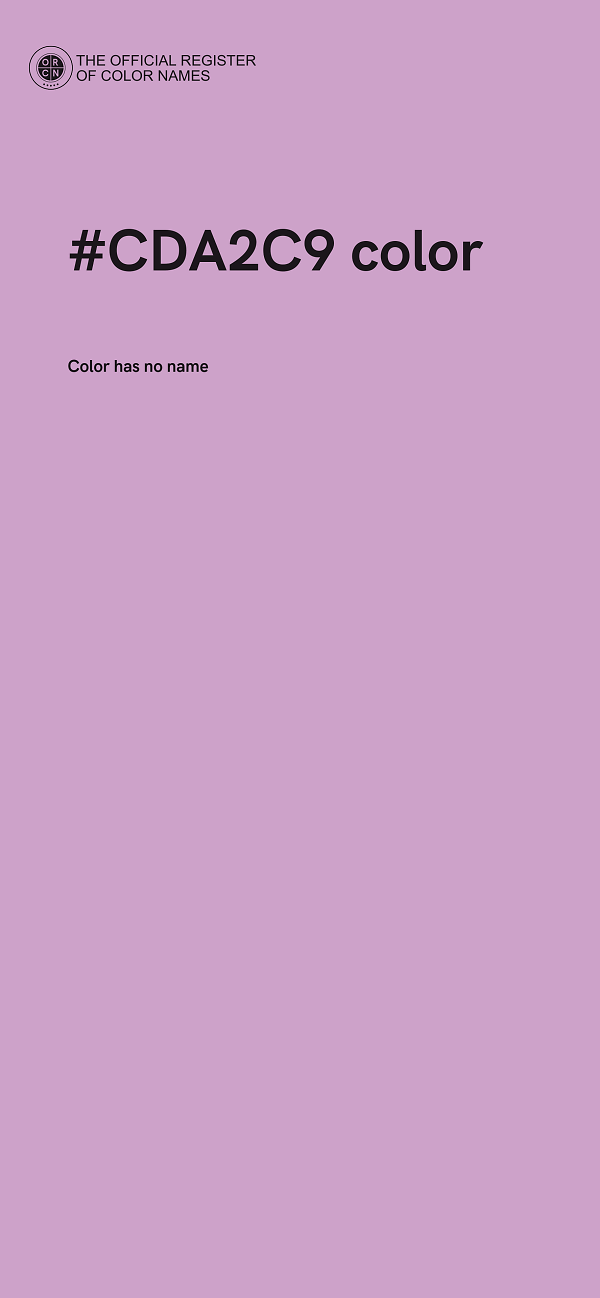 #CDA2C9 color image