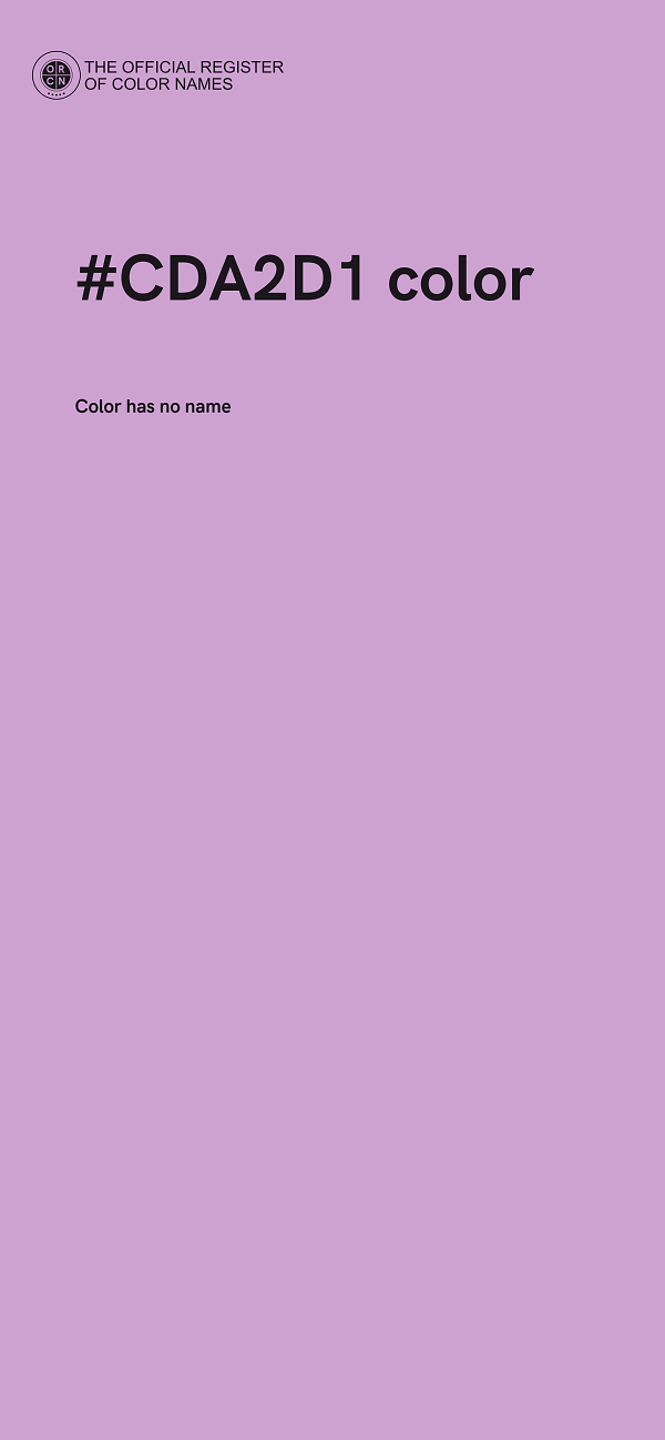 #CDA2D1 color image
