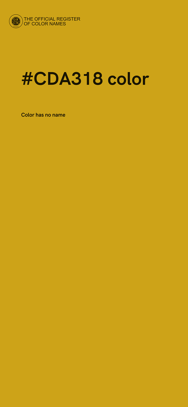 #CDA318 color image