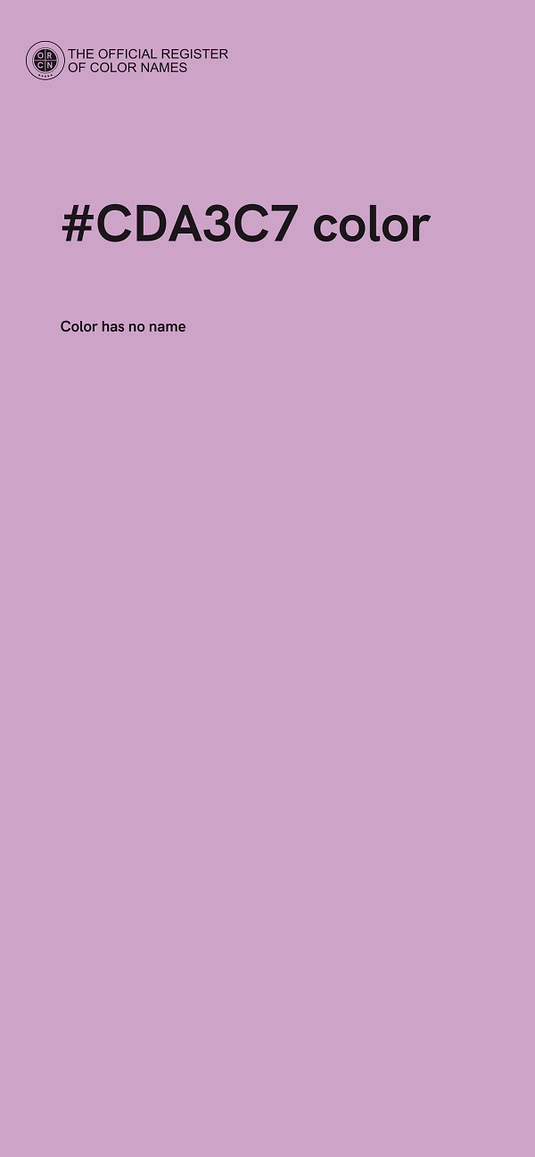 #CDA3C7 color image