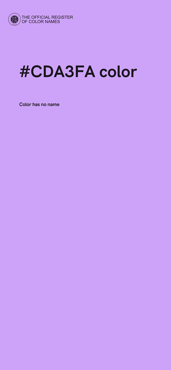 #CDA3FA color image