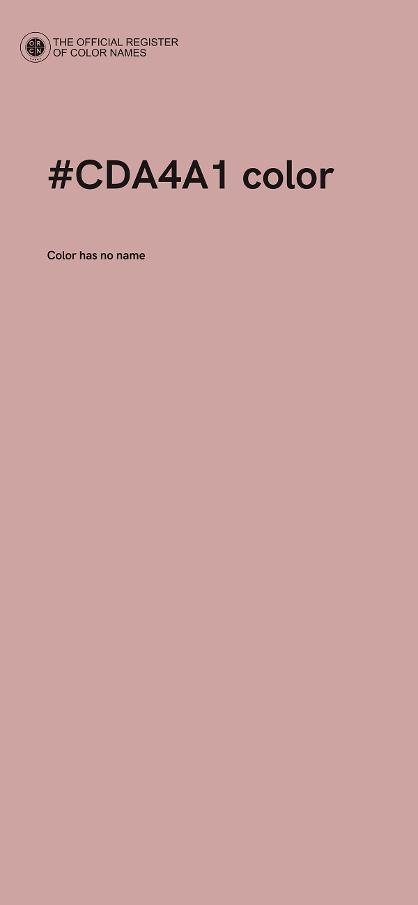 #CDA4A1 color image