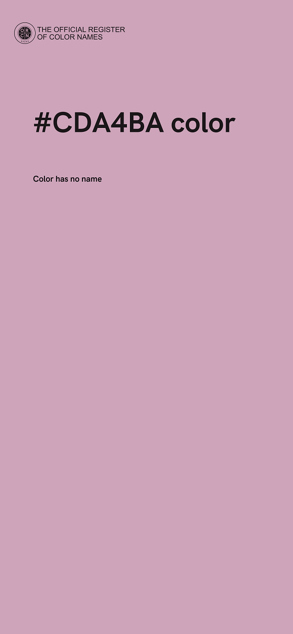 #CDA4BA color image