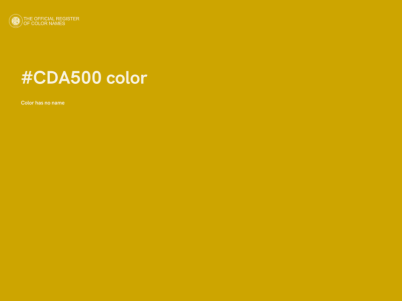 #CDA500 color image