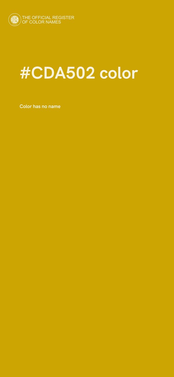 #CDA502 color image