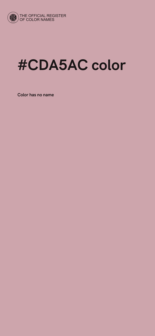 #CDA5AC color image