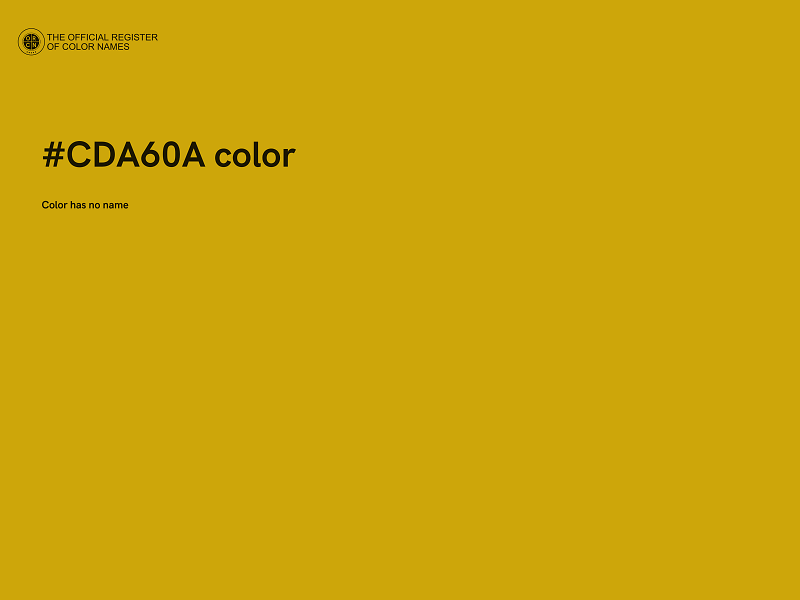 #CDA60A color image