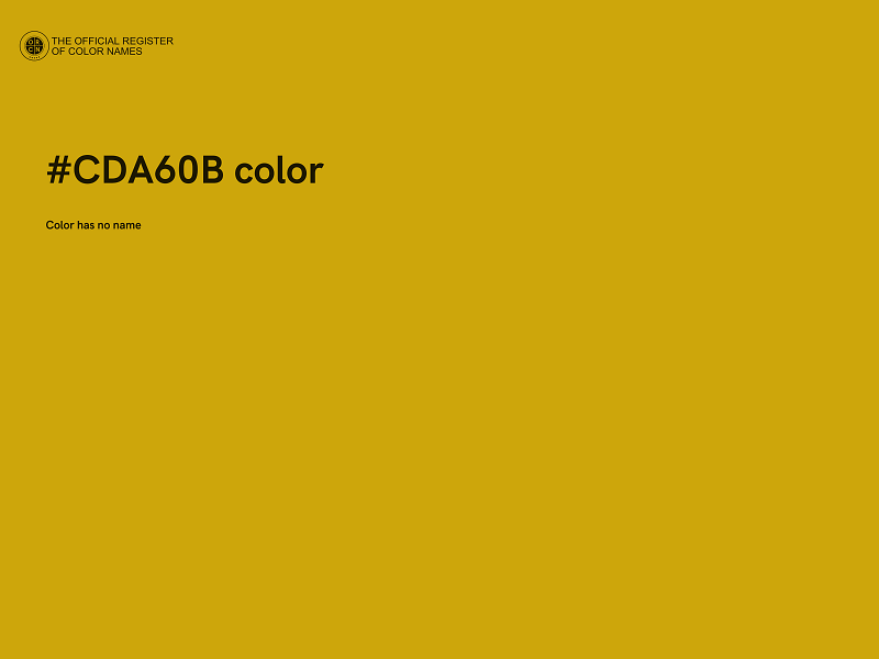 #CDA60B color image