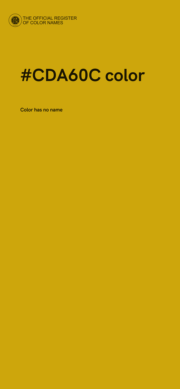 #CDA60C color image