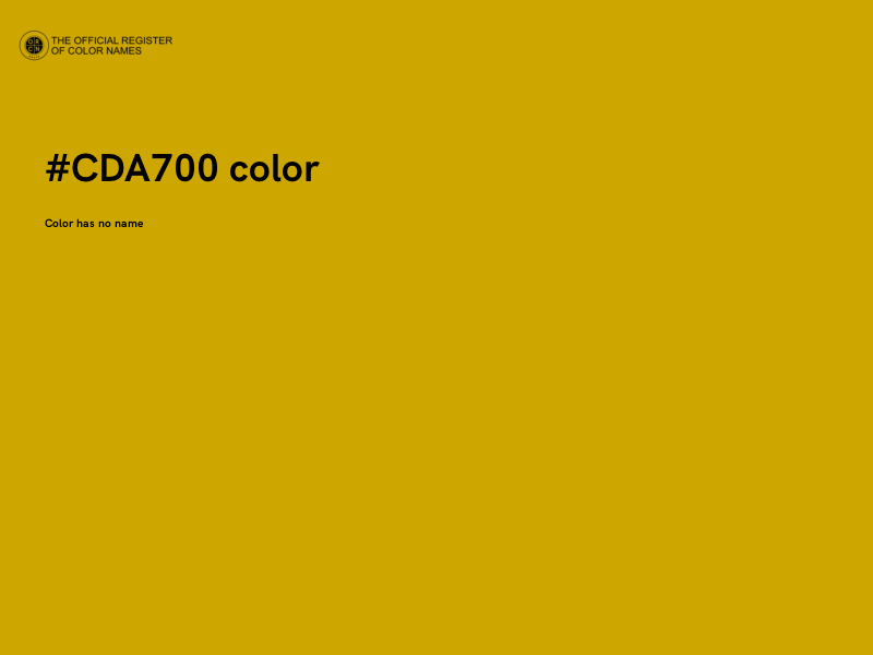 #CDA700 color image