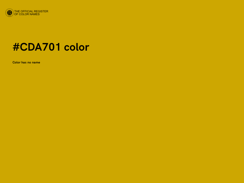 #CDA701 color image