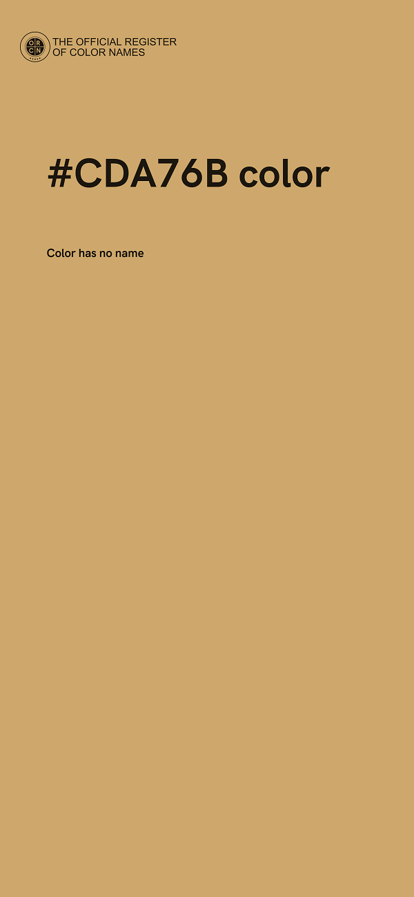 #CDA76B color image