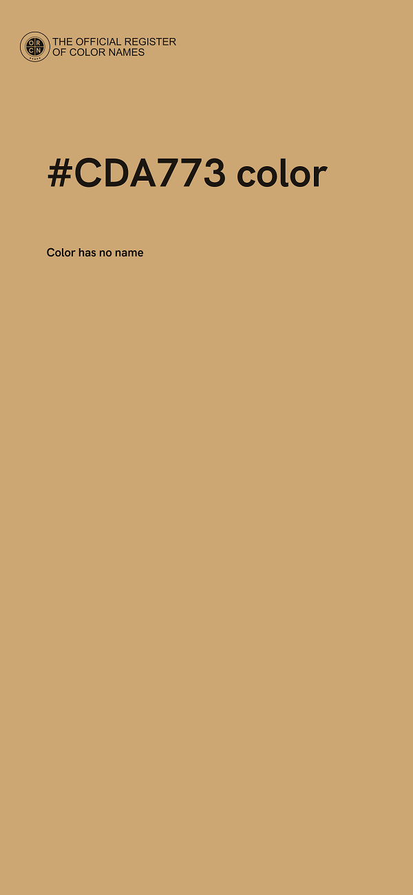 #CDA773 color image