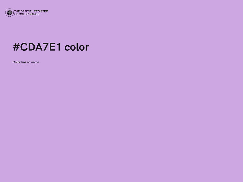 #CDA7E1 color image