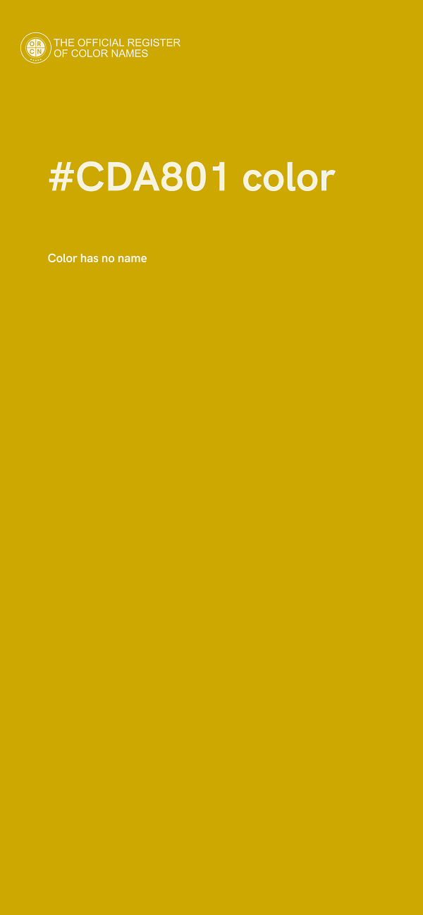 #CDA801 color image