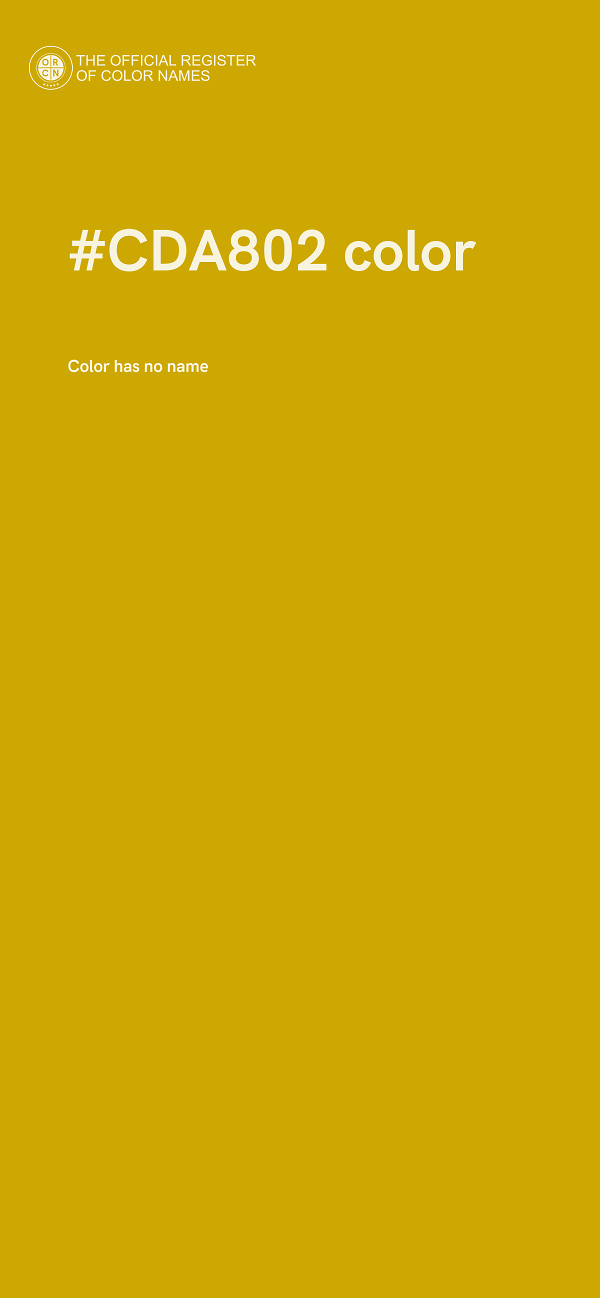 #CDA802 color image