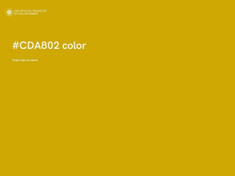 #CDA802 color image