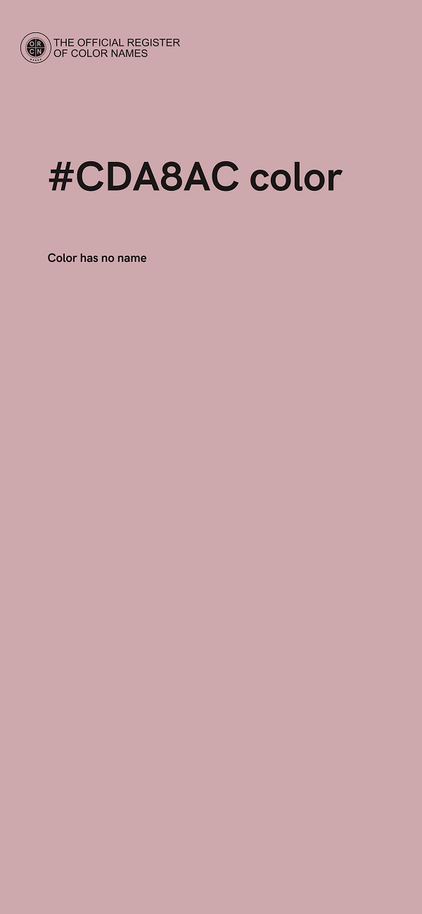 #CDA8AC color image