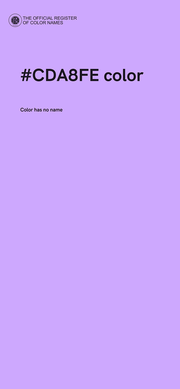 #CDA8FE color image