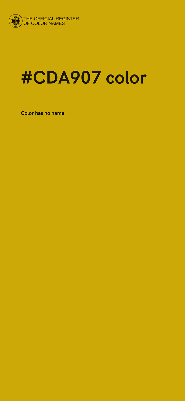 #CDA907 color image