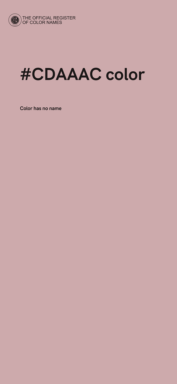 #CDAAAC color image