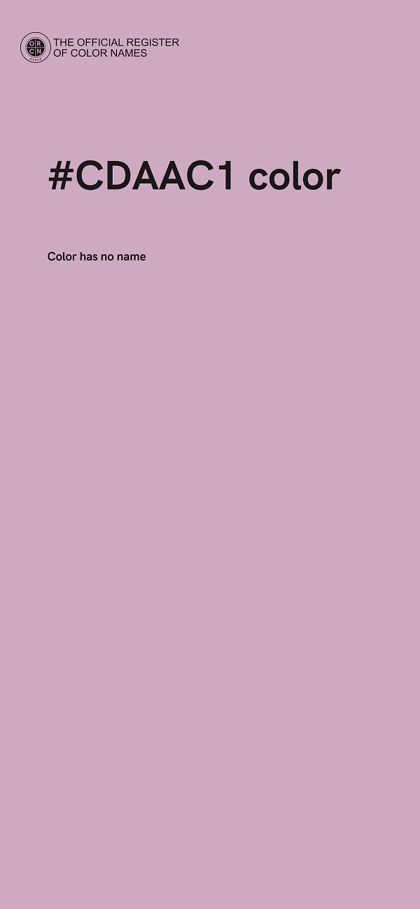 #CDAAC1 color image