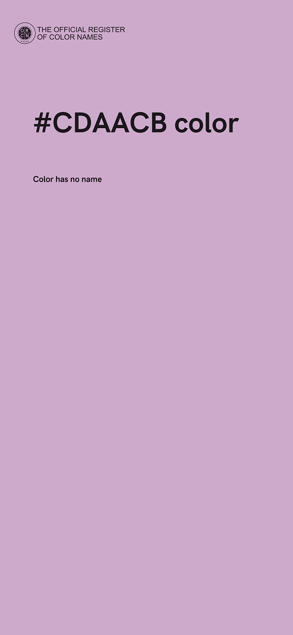 #CDAACB color image