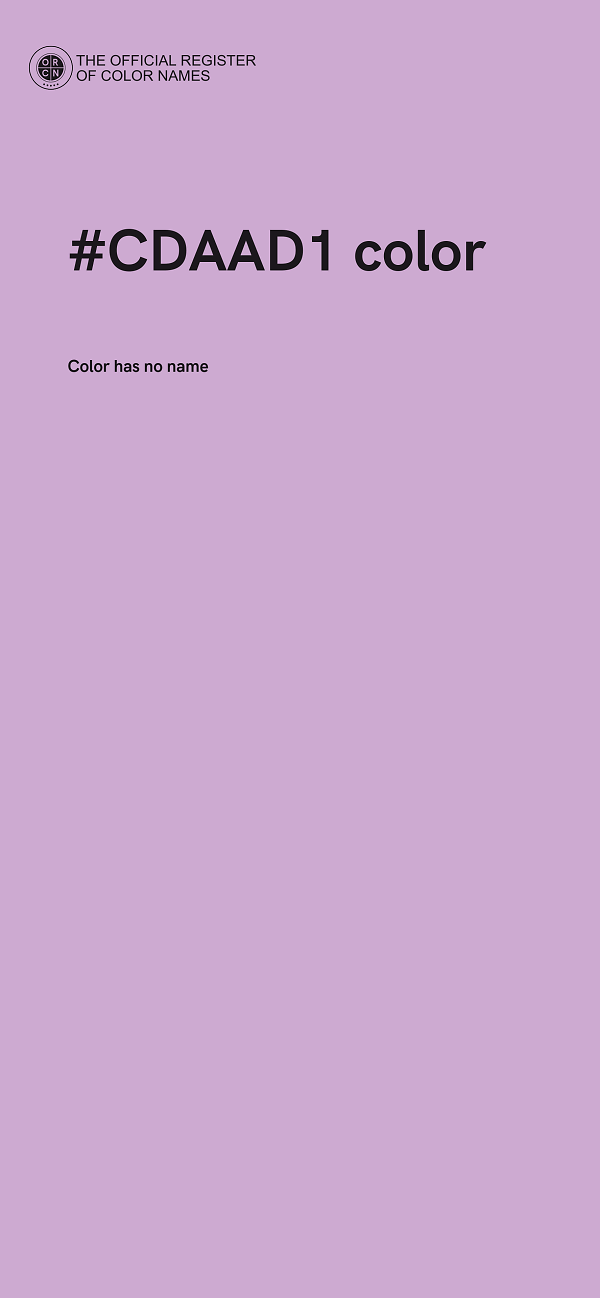 #CDAAD1 color image