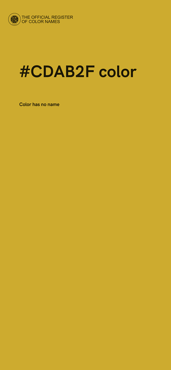 #CDAB2F color image