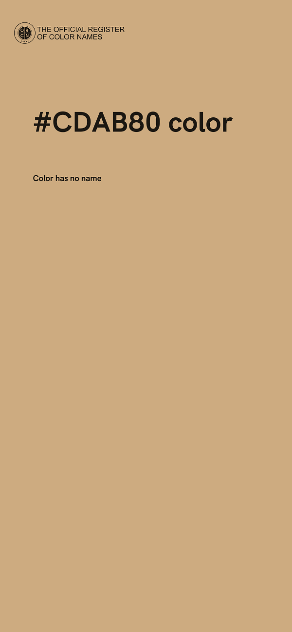 #CDAB80 color image